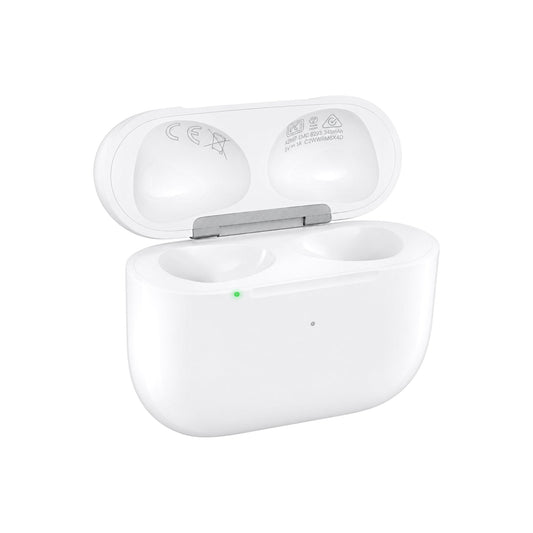 Oplaadcase AirPods 3e generatie, open, driekwart aanzicht