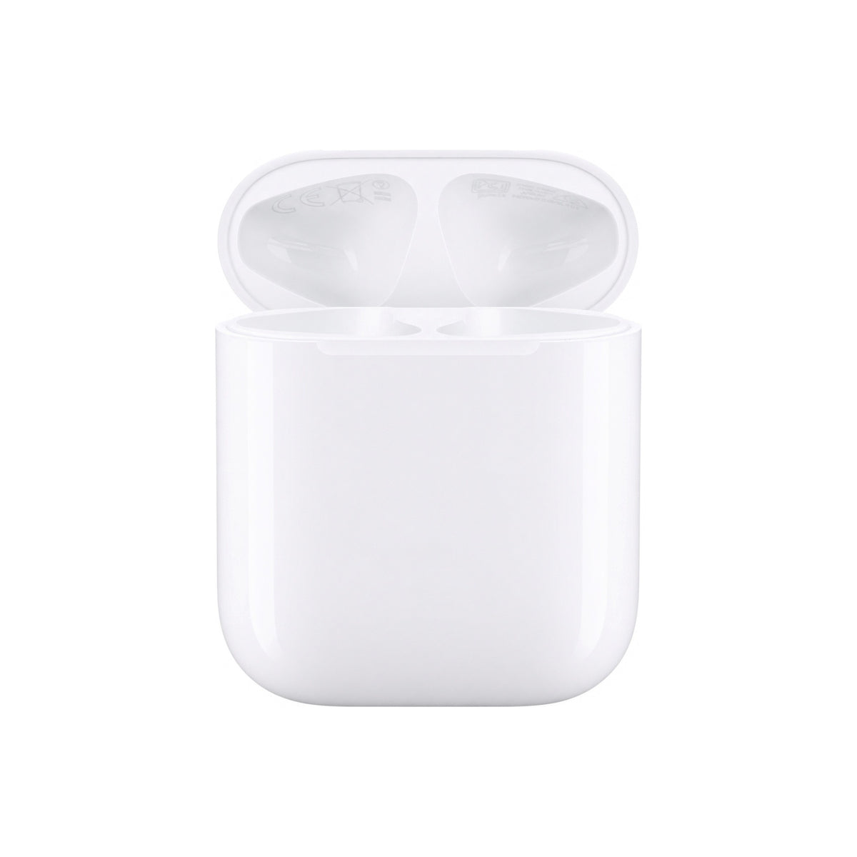 AirPods 1st generation – original charging case – open, from above