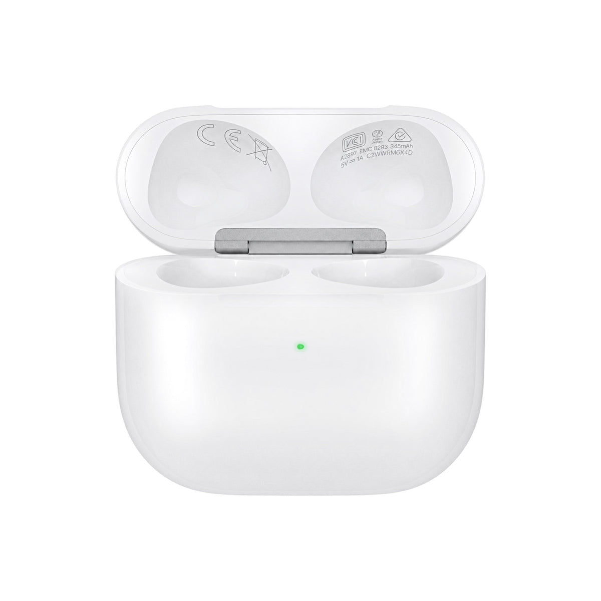 AirPods 3e génération – boîtier de charge d'origine – ouvert, vu du dessus