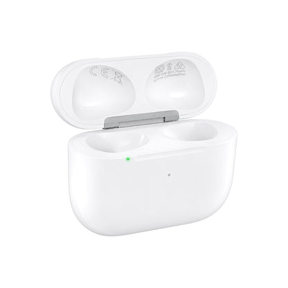AirPods 3e génération – boîtier de charge d'origine – ouvert, trois-quarts