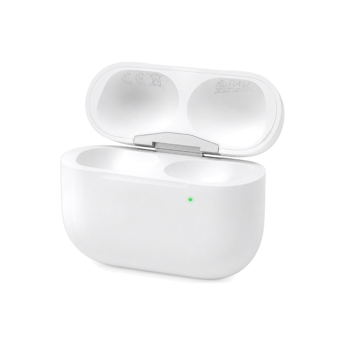 AirPods Pro 2e generatie – originele oplaadcase – open-driekwart (Lightning)