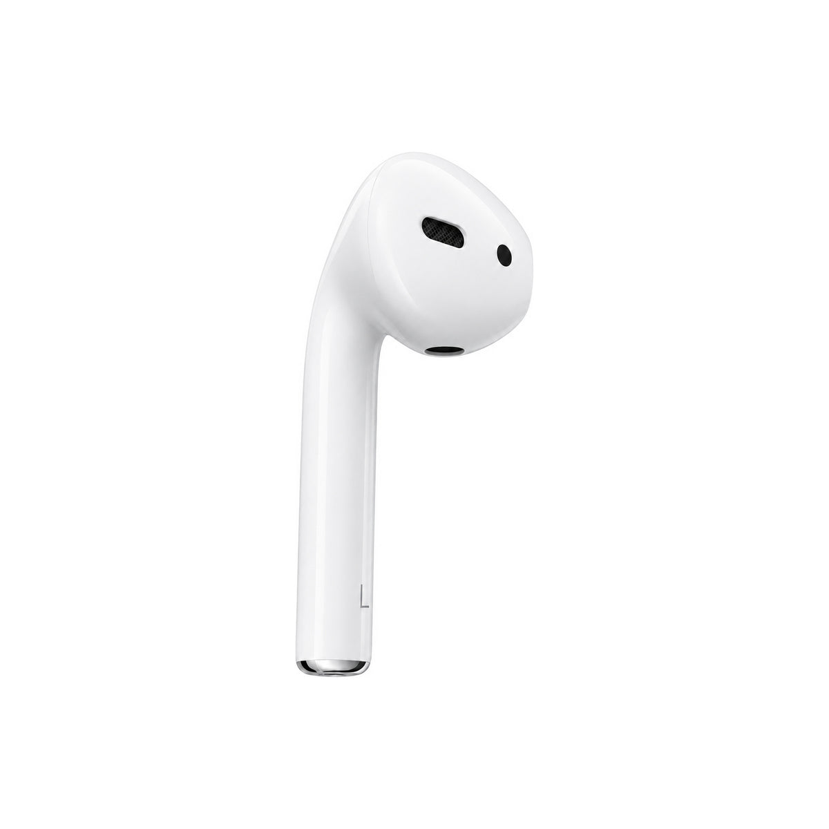 Losse linker AirPod 2e generatie, driekwart aanzicht, andere kant